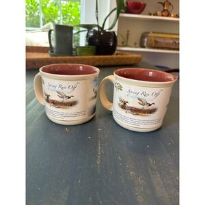 Terry Redlin Wild Wings Spring Run Off Duck Coffee Mugs Set 2 Mallard Wildlife